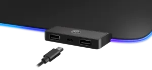 Defender - Covoraş de joacă Black XXL HUB Light