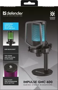 Defender - Microfon pentru streaming Impulse GMC 600