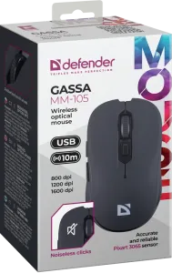 Defender - Mouse optic fără fir Gassa MM-105