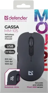 Defender - Mouse optic fără fir Gassa MM-105