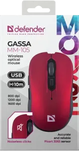 Defender - Mouse optic fără fir Gassa MM-105