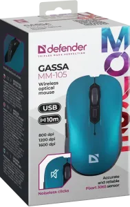Defender - Mouse optic fără fir Gassa MM-105