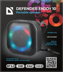 Defender - Sistem audio portabil Enjoy 10