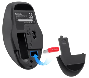 Defender - Mouse optic fără fir Feam MM-296