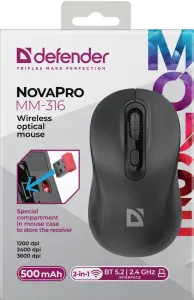 Defender - Mouse optic fără fir NovaPro MM-316