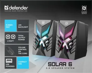 Defender - Sistemul audio 2.0 Solar 6