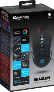 Defender - Mouse pentru jocuri cu fir Draglen GM-907