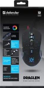 Defender - Mouse pentru jocuri cu fir Draglen GM-907