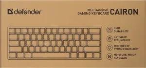 Defender - Tastatura mecanica Cairon GK-081