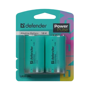 Defender - Baterie alcalină LR20-2BL