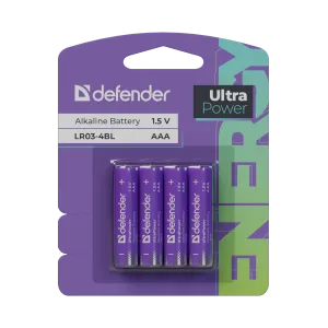 Defender - Baterie alcalină LR03-4BL