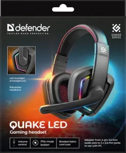 Defender - Garnitură pentru jocuri Quake LED