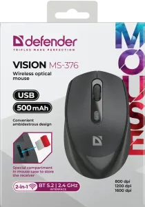 Defender - Mouse optic fără fir Vision MS-376