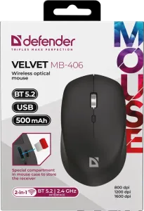 Defender - Mouse optic fără fir Velvet MB-406