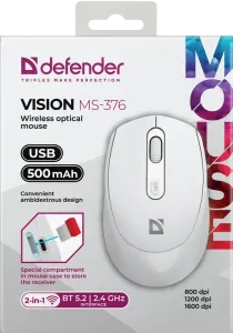 Defender - Mouse optic fără fir Vision MS-376
