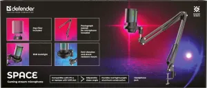 Defender - Microfon pentru streaming Space GMC 550