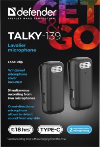 Defender - Microfoane Lavalier Talky-139