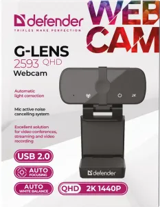 Defender - Cameră web G-lens 2593 QHD
