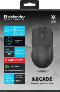 Defender - Mouse pentru jocuri fără fir Arcade GM-381
