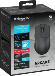 Defender - Mouse pentru jocuri fără fir Arcade PRO GM-381