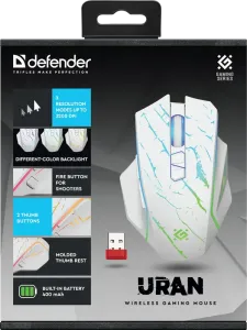 Defender - Mouse pentru jocuri fără fir Uran GM-503