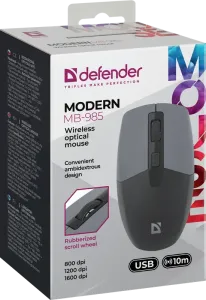 Defender - Mouse optic fără fir Modern MB-985