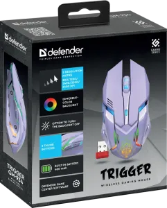 Defender - Mouse pentru jocuri fără fir Trigger GM-934