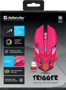 Defender - Mouse pentru jocuri fără fir Trigger GM-934