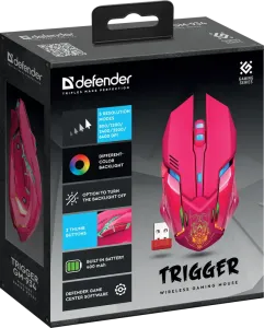 Defender - Mouse pentru jocuri fără fir Trigger GM-934