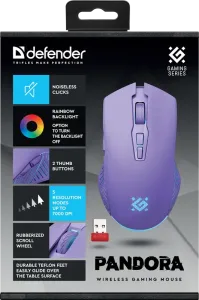 Defender - Mouse pentru jocuri fără fir Pandora GM-502