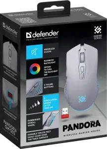 Defender - Mouse pentru jocuri fără fir Pandora GM-502