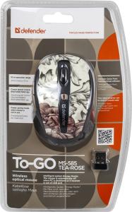 Defender - Mouse optic fără fir To-GO MS-585