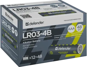 Defender - Baterie alcalină LR03-4B