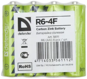 Defender - Baterie salină R6-4F