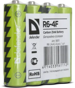Defender - Baterie salină R6-4F