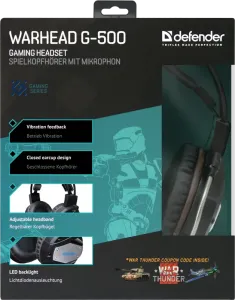 Defender - Garnitură pentru jocuri Warhead G-500