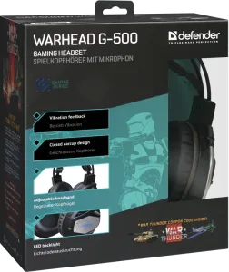 Defender - Garnitură pentru jocuri Warhead G-500