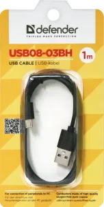 Defender - Cablu USB USB08-03BH USB2.0