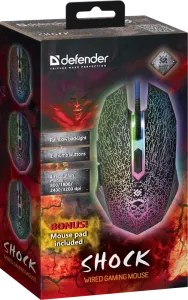 Defender - Mouse pentru jocuri cu fir Shock GM-110L