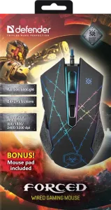 Defender - Mouse pentru jocuri cu fir Forced GM-020L