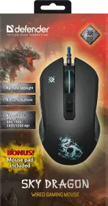 Defender - Mouse pentru jocuri cu fir Sky Dragon GM-090L