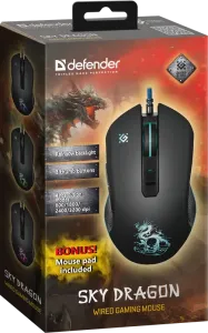 Defender - Mouse pentru jocuri cu fir Sky Dragon GM-090L