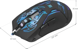 Defender - Mouse pentru jocuri cu fir Bionic GM-250L