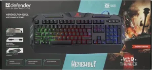 Defender - Tastatură pentru jocuri cu fir Werewolf GK-120DL