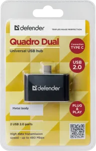 Defender - Splitter USB universal Quadro Dual