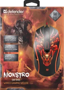 Defender - Mouse pentru jocuri cu fir Monstro GM-510L