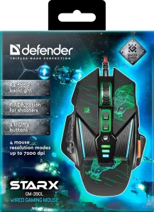 Defender - Mouse pentru jocuri cu fir sTarx GM-390L