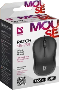 Defender - Mouse optic cu fir Patch MS-759