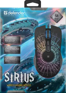 Defender - Mouse pentru jocuri cu fir Sirius GM-660L