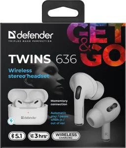 Defender - Garnitură fără fir Twins 636